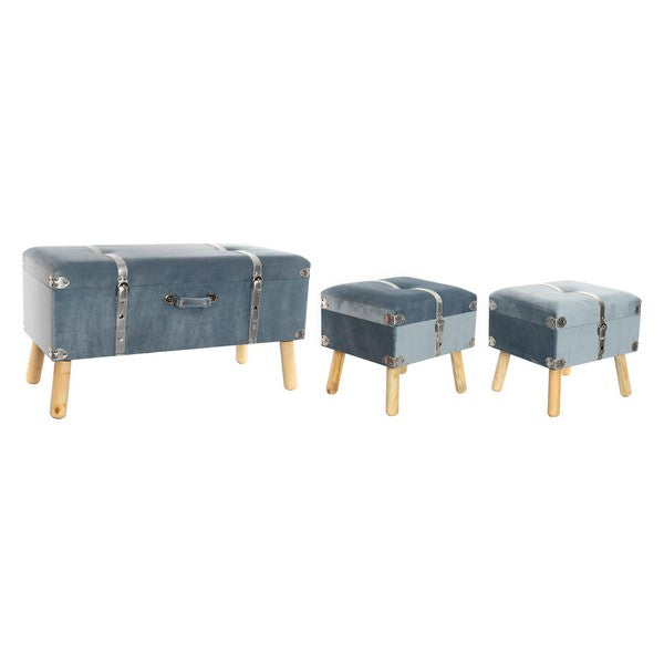 Barhocker Dekodonia Samt Holz MDF (3 pcs)