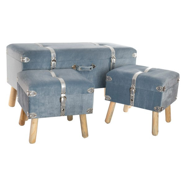 Barhocker Dekodonia Samt Holz MDF (3 pcs)