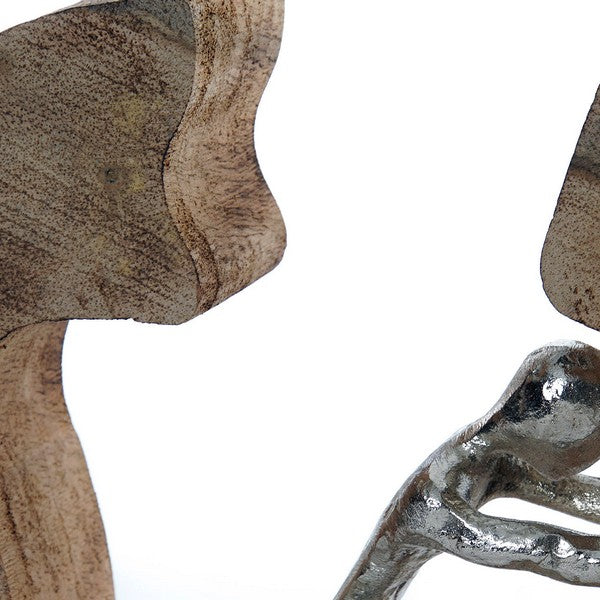 Deko-Figur Dekodonia Aluminium Mango-Holz (29 x 7 x 29 cm)