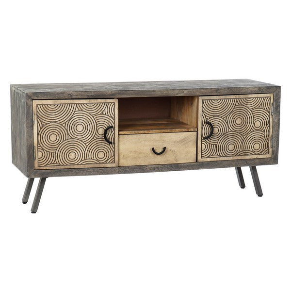 TV-Möbel Dekodonia Schwarz Mango-Holz (145 x 45 x 66 cm)