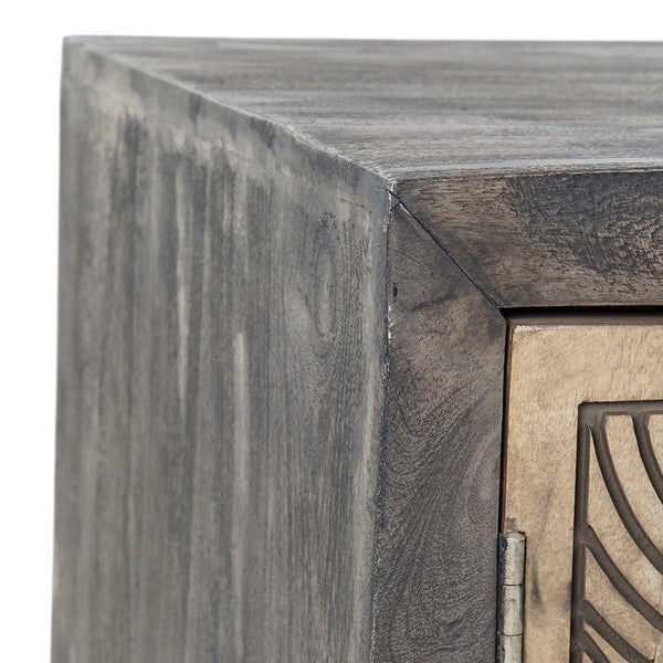 TV-Möbel Dekodonia Schwarz Mango-Holz (145 x 45 x 66 cm)