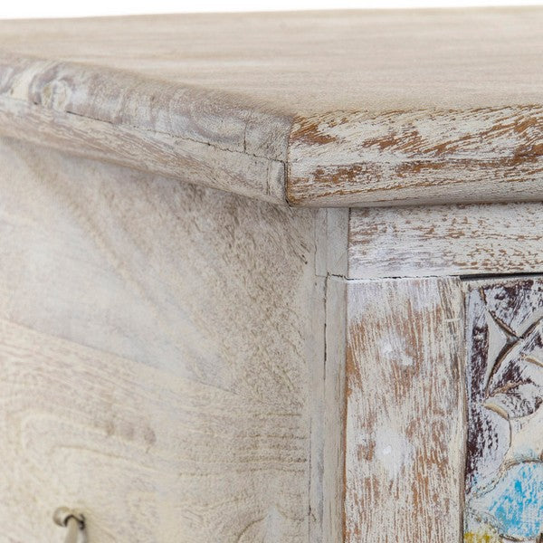 Truhe Dekodonia Metall Mango-Holz (80 x 40 x 45 cm)