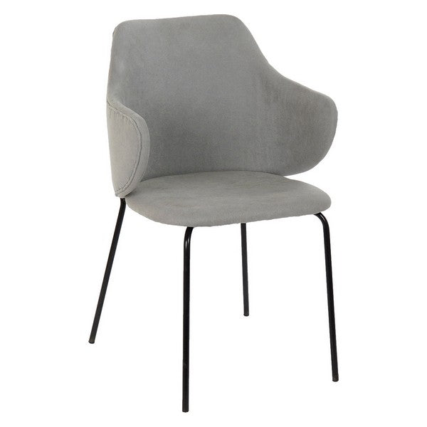 Esszimmerstuhl Dekodonia Polyester Metall (58 x 58 x 87 cm)