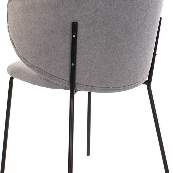 Esszimmerstuhl Dekodonia Polyester Metall (58 x 58 x 87 cm)