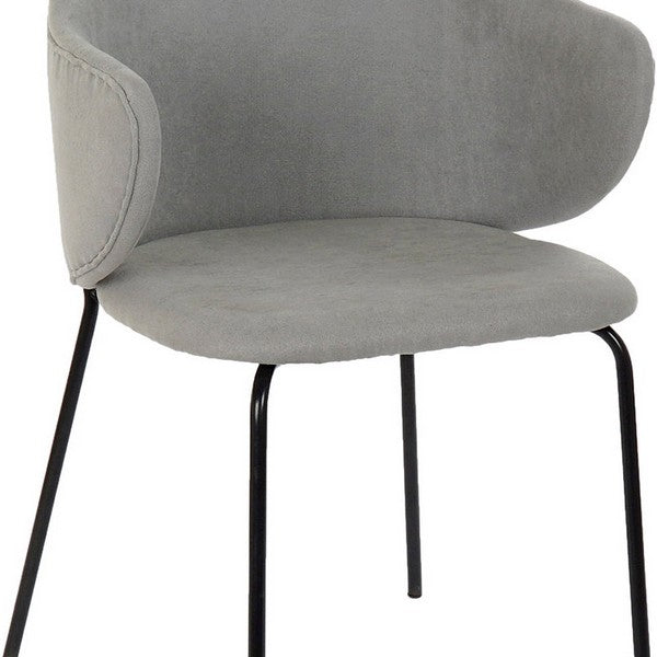 Esszimmerstuhl Dekodonia Polyester Metall (58 x 58 x 87 cm)