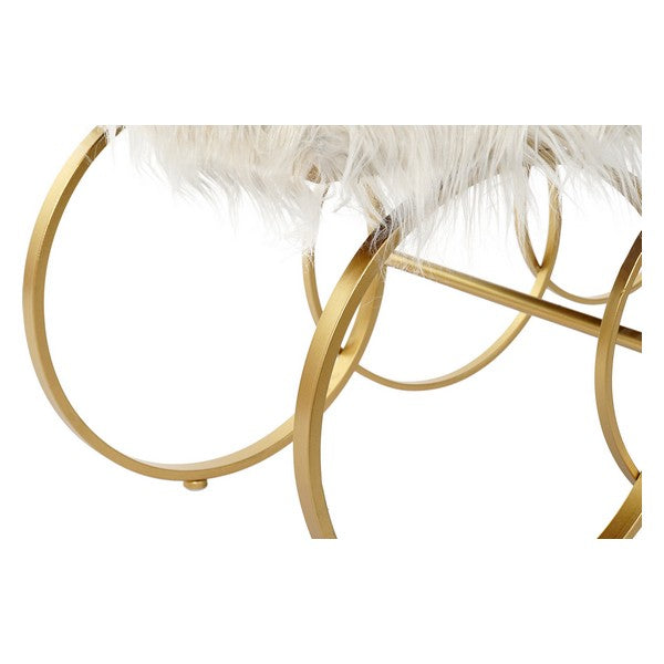 Barhocker Dekodonia Mit Haar Polyester Metall (110 x 40 x 45 cm)