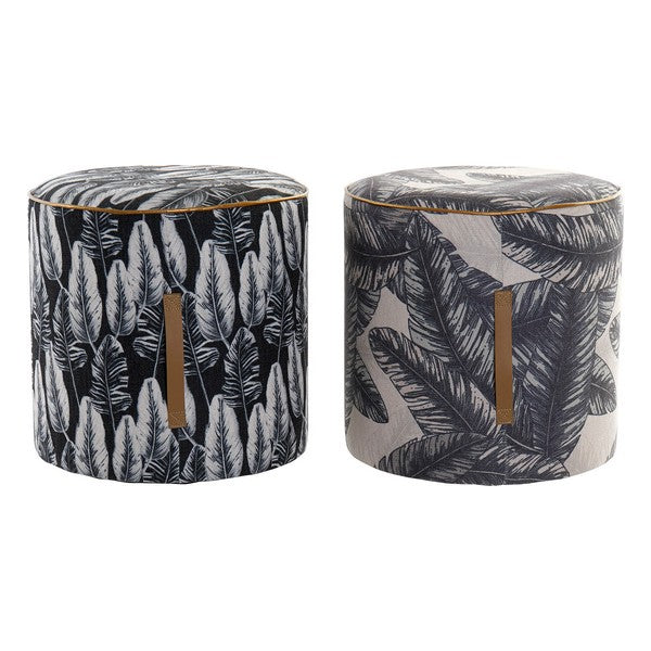 Fußstütze Dekodonia Polyester Holz (35 x 35 cm) (2 pcs)