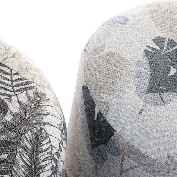Fußstütze Dekodonia Polyester Holz Metall Tropical (35 x 35 cm) (2 pcs)