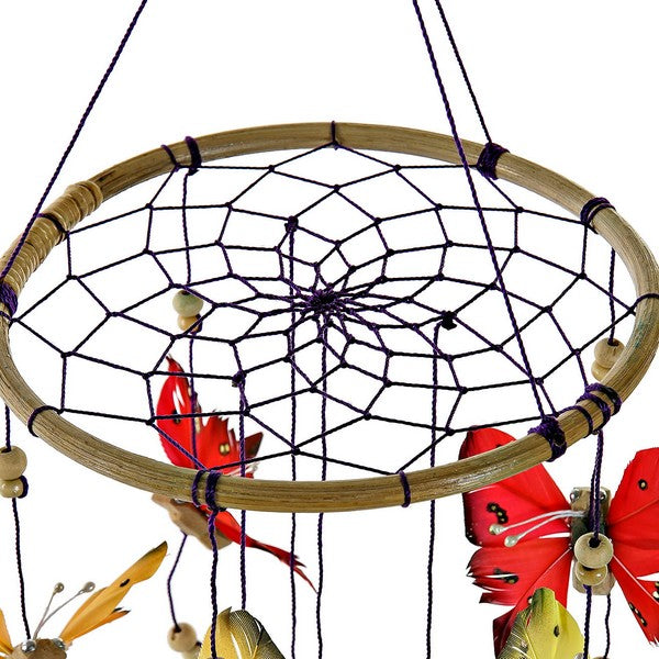 Dekoration zum Aufhängen Dekodonia Rattan Feder (16 x 16 x 70 cm)