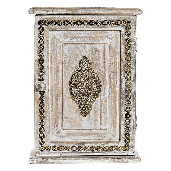 Schlüsselschrank DKD Home Decor Messing Mango-Holz (21 x 8 x 28 cm)