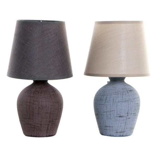 Tischlampe Dekodonia Baumwolle Steingut (2 pcs)