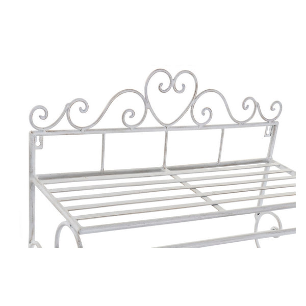 Badezimmerregal Dekodonia Weiß Metall (53 x 21 x 37 cm)