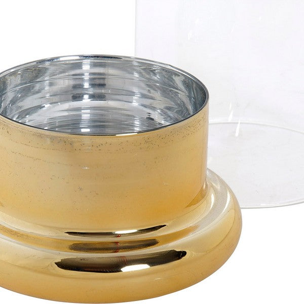 Kerzenschale Dekodonia Kristall Eisen (Ø 14 cm)