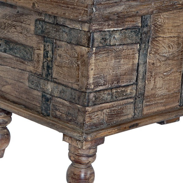 Truhe Dekodonia Mango-Holz Metall (140 x 39 x 46 cm)