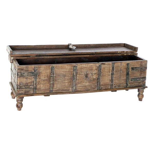 Truhe Dekodonia Mango-Holz Metall (140 x 39 x 46 cm)