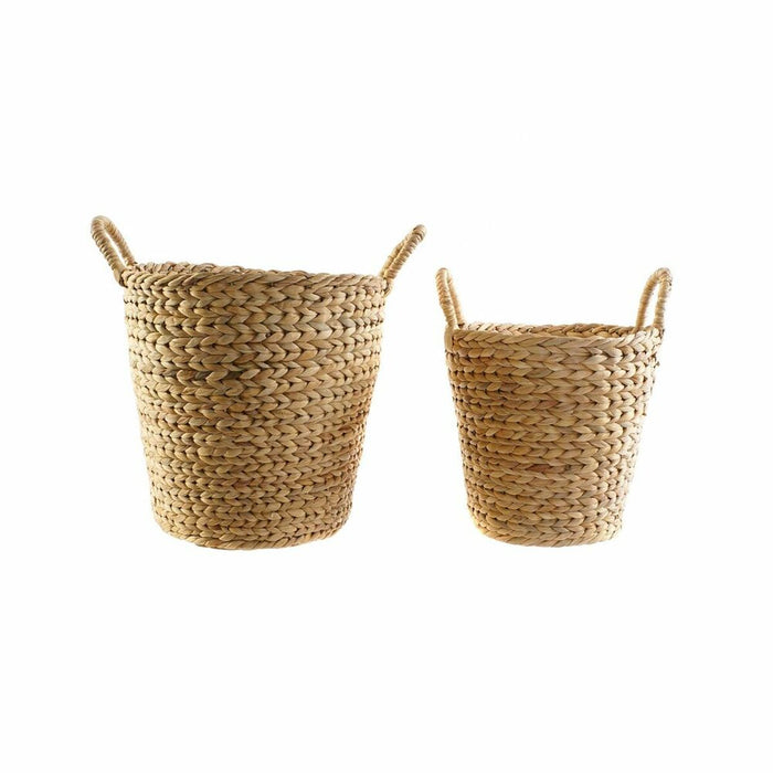 Korb-Set DKD Home Decor Bali (30 x 30 x 35 cm) (2 pcs) (34 x 34 x 42 cm)