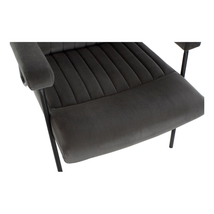 Sessel DKD Home Decor Schwarz Grau Metall (67 x 70 x 90 cm)