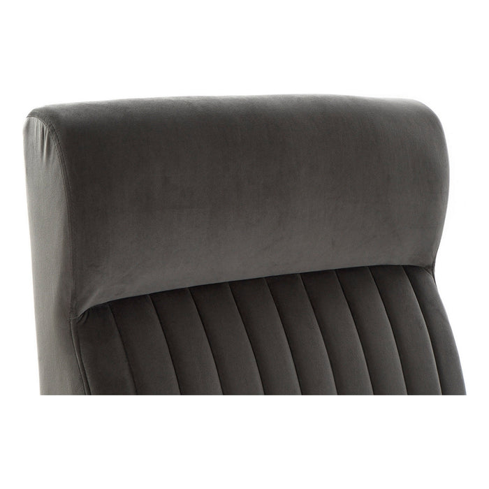 Sessel DKD Home Decor Schwarz Grau Metall (67 x 70 x 90 cm)