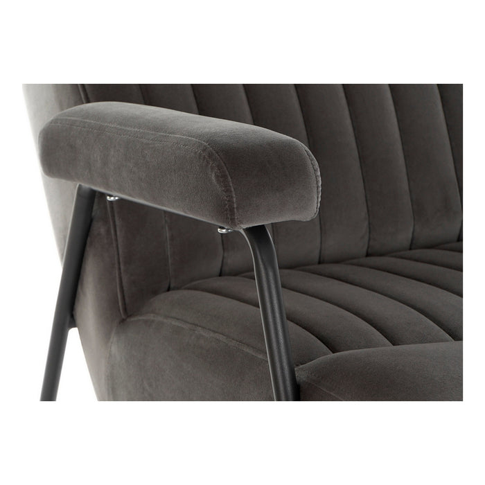 Sessel DKD Home Decor Schwarz Grau Metall (67 x 70 x 90 cm)