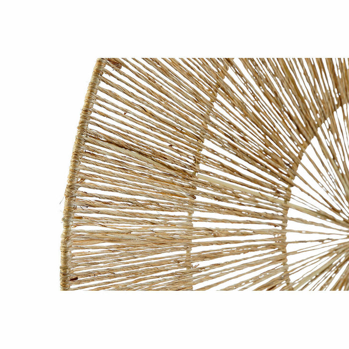 Wanddekoration DKD Home Decor Metall Braun Jute (60 x 2 x 60 cm)