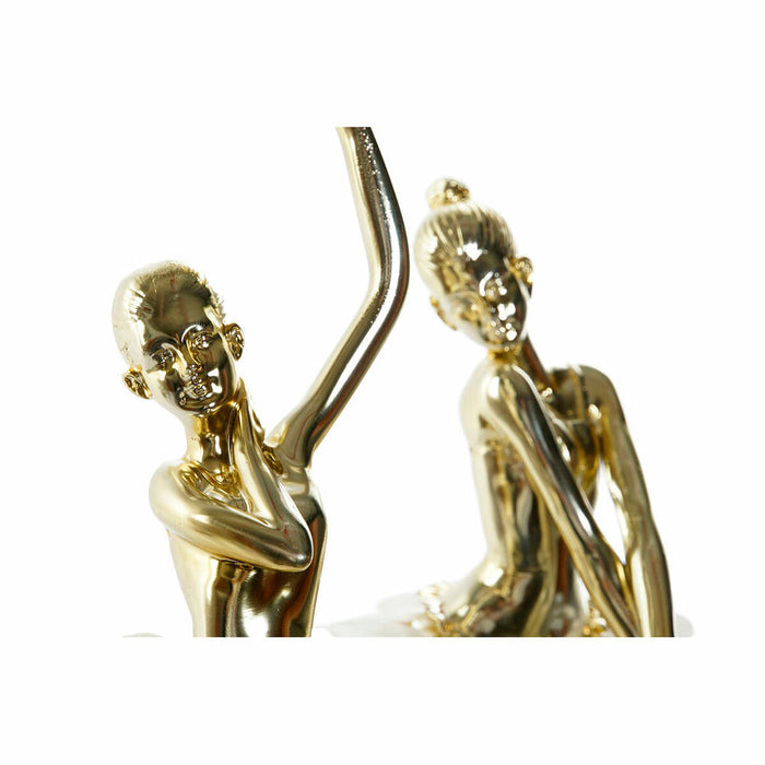 Deko-Figur DKD Home Decor Ballett-Tänzerin Harz Glam (3 pcs)