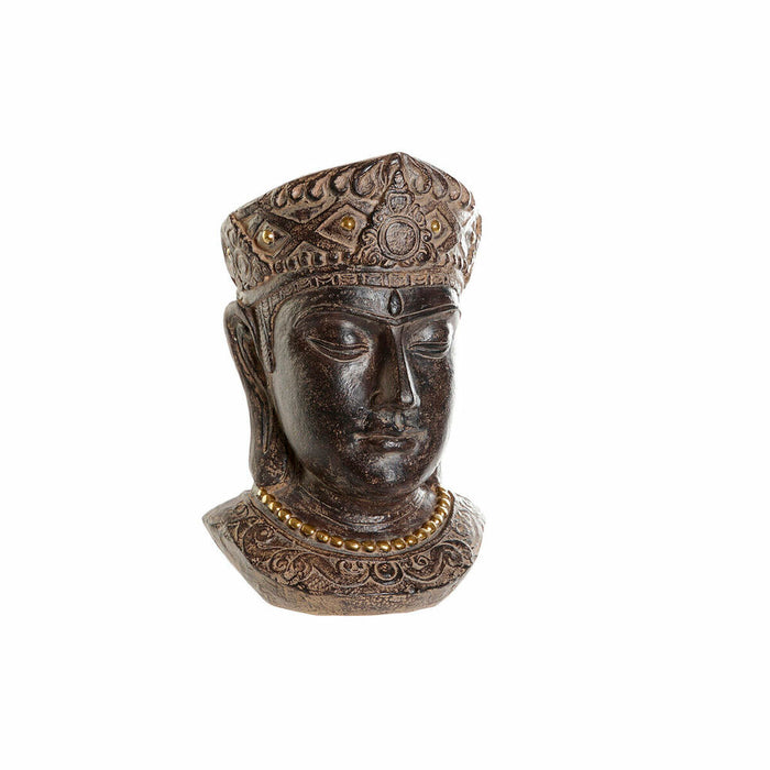 Blumentopf DKD Home Decor Braun Fiberglas Buddha (25 x 27 x 39 cm)