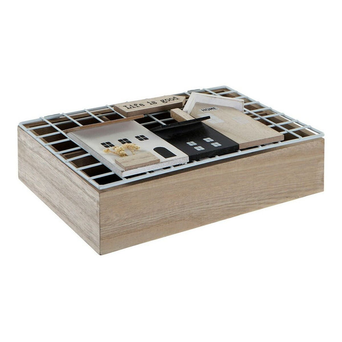 Teebox DKD Home Decor Life is Good Holz Metall (26 x 17 x 8 cm)