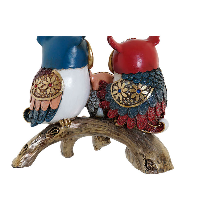 Deko-Figur DKD Home Decor Baum Uhus Harz (20 x 8 x 18 cm)