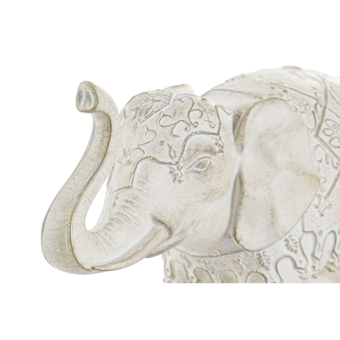 Deko-Figur DKD Home Decor Harz Elefant (26 x 10 x 17 cm)