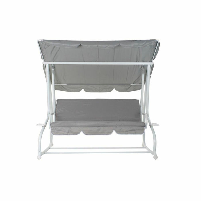 Bank DKD Home Decor Grau Schaukel Polyester Stahl (210 x 120 x 167 cm)