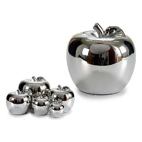 Dekorative Früchte Gift Decor Verchromtes Silber (18 x 16 x 18 cm)