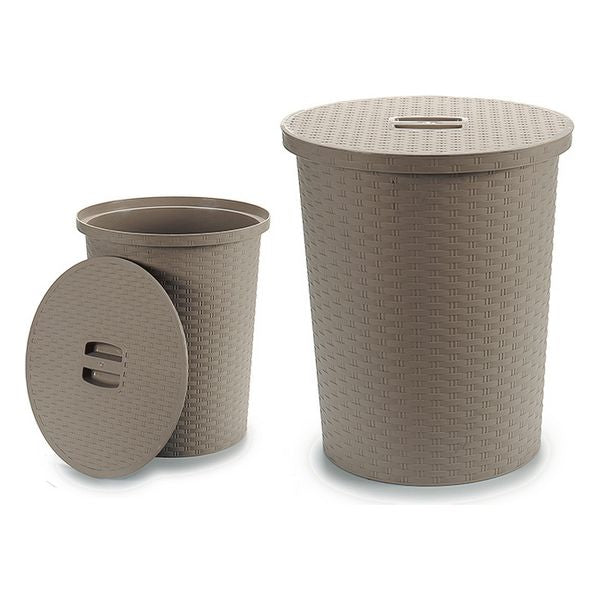 Wäschekorb Beige (35 x 38,5 x 35 cm) 25 L