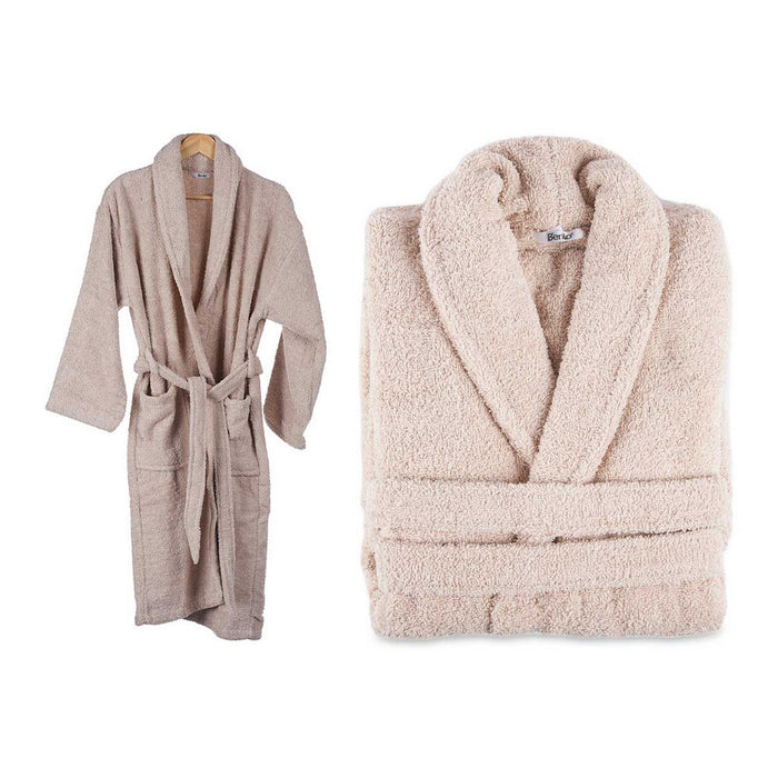 Bademantel Beige Baumwolle (L/XL)