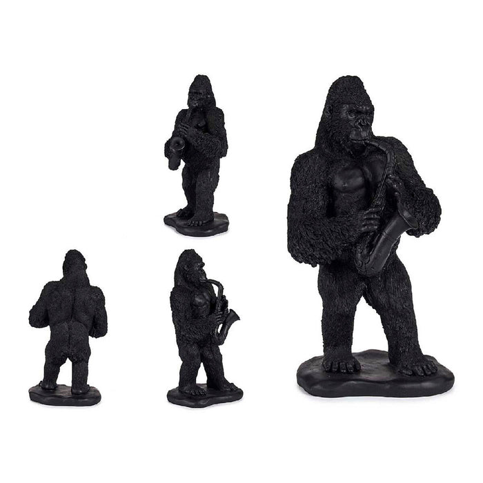 Deko-Figur Gorilla Schwarz Harz (15 x 38,8 x 22 cm)