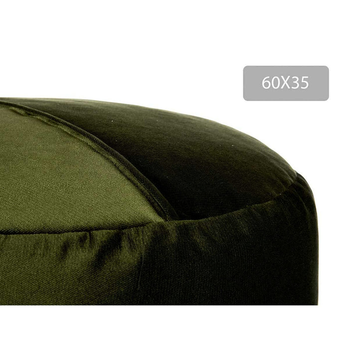 Puff Polyester grün polystyrol (60 x 35 x 60 cm)