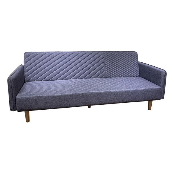 Schlafsofa Buchenholz Grau (204 x 88 x 82 cm)