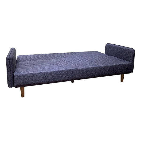 Schlafsofa Buchenholz Grau (204 x 88 x 82 cm)
