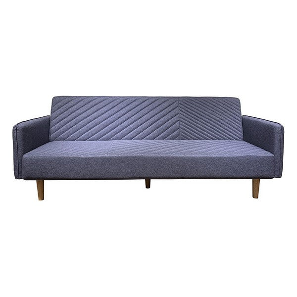 Schlafsofa Buchenholz Grau (204 x 88 x 82 cm)