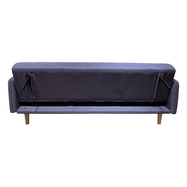 Schlafsofa Buchenholz Grau (204 x 88 x 82 cm)