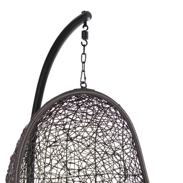 Korb mit Sitzkissen (Ø 100 cm) Schwarz