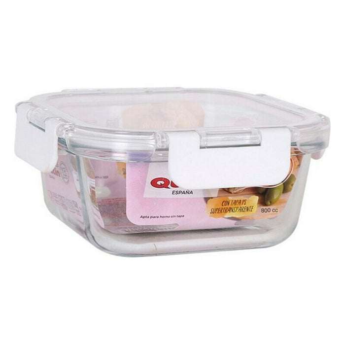 Lunchbox hermetisch Quttin Karriert Acryl Durchsichtig