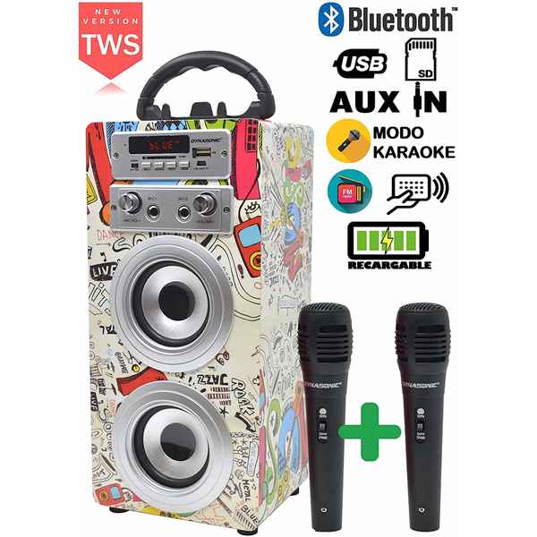 Tragbare Lautsprecher Dynasonic (3ª Gen) (Refurbished A+)