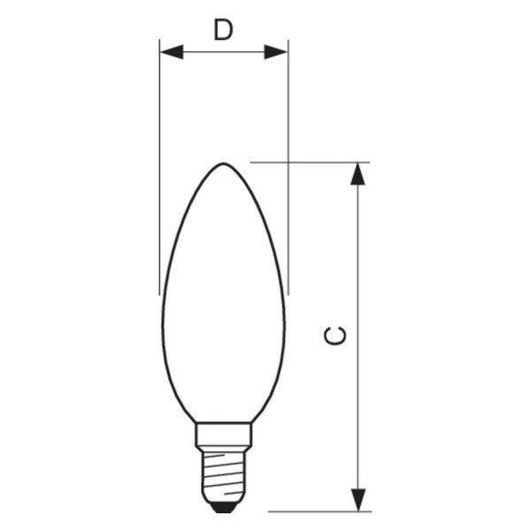 LED-Lampe Philips Candle 2 W A++ 250 Lm (Warmes Weiß 2700K)