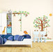8 Affen Groß Baum Zweig Höhentabelle Waldtiere Tiere Wandtattoo Wandsticker Wandaufkleber Wanddeko für Wohnzimmer Schlafzimmer Kinderzimmer