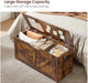 Aufbewahrungsschrank, Spielzeugtruhe, Schuhbank, Sitztruhe,Aufbewahrungsbox, Sitzbank mit Stauraum, Landhausstil, Sicherheitsscharniere