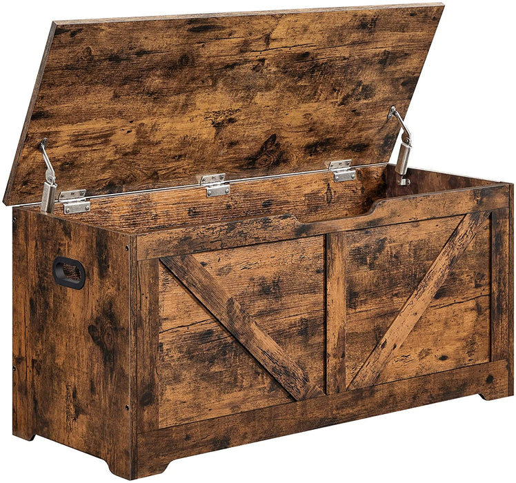 Aufbewahrungsschrank, Spielzeugtruhe, Schuhbank, Sitztruhe,Aufbewahrungsbox, Sitzbank mit Stauraum, Landhausstil, Sicherheitsscharniere