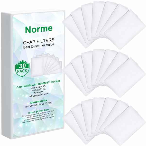Filter CPAP 30 uds (5,4 x 3,5 cm) (Refurbished A+)