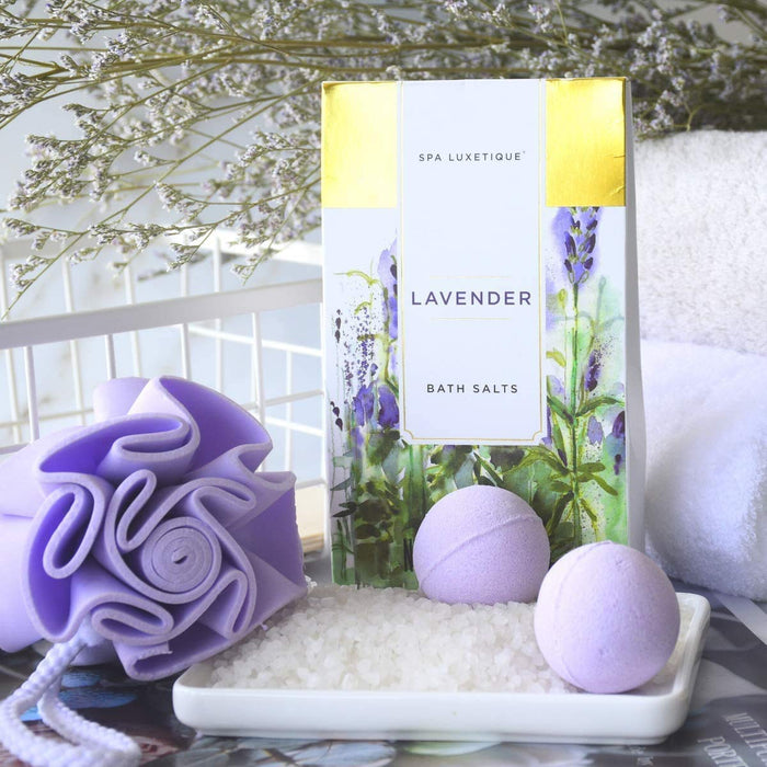  Bade Geschenkset für Frauen 10tlg. Lavender Duft Geburtstaggeschenk Damen Wellness set für Frauen Handcreme, Duschgel, Schaumbad, Bodylotion