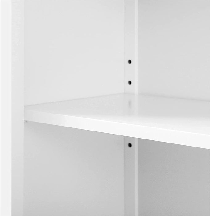 Badezimmerschrank, Badschrank mit Schublade und verstellbarem Zwischenfach, Aufbewahrungsschrank, Landhausstil, 60 x 30 x 80 cm, weiß
