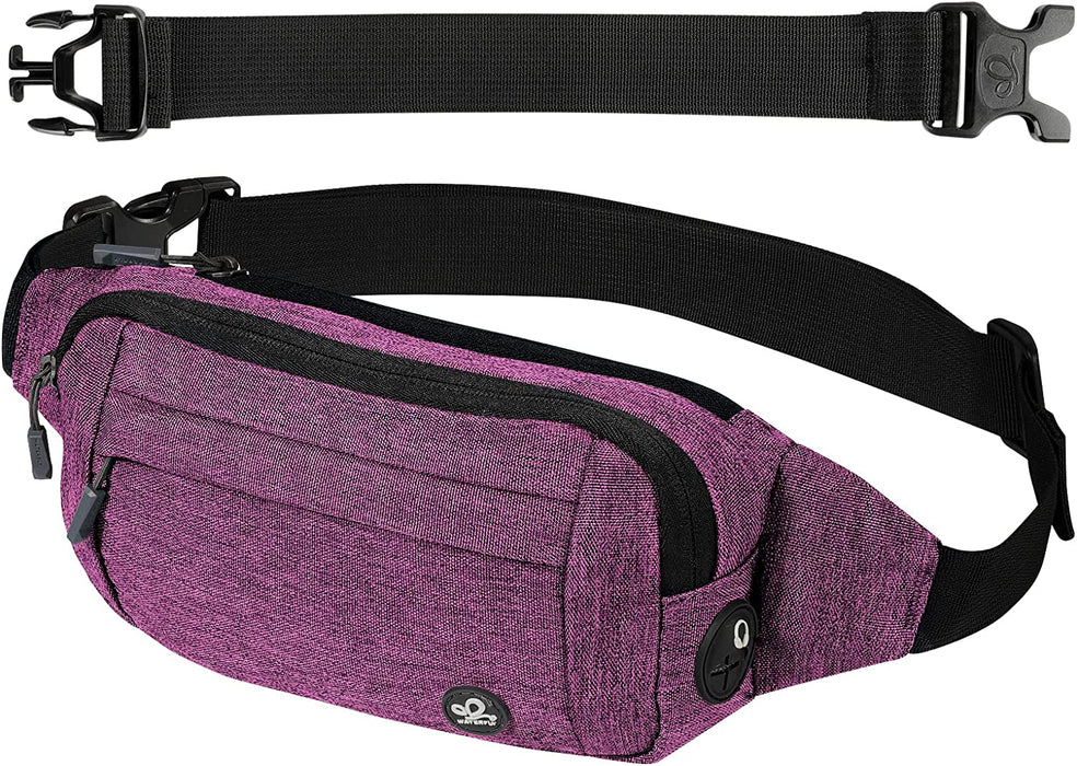 Bauchtasche Gürteltasche Hüfttasche Sport Wasserdicht Stylisch Nylon Klein Unisex Grün Hip Bum Waist Fanny Pack für Outdoor Reise Wandern 